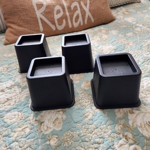 Heavy Duty 3” Bed Furniture Risers for Extra Storage Space (Set of 4), L…